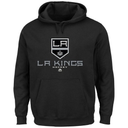 NHL Los Angeles Kings Majestic Big & Tall Critical Victory Pullover Hoodie - Black