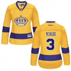 Brayden McNabb Women's Reebok Los Angeles Kings Premier Gold Alternate Jersey