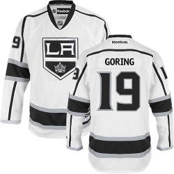 Butch Goring Reebok Los Angeles Kings Authentic White Away NHL Jersey