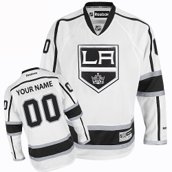 Reebok Los Angeles Kings Customized Authentic White Away NHL Jersey