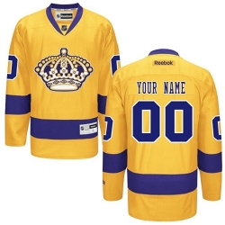 Reebok Los Angeles Kings Customized Premier Gold Alternate NHL Jersey