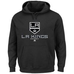 NHL Majestic Los Angeles Kings Critical Victory VIII Pullover Hoodie - Black