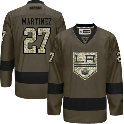 Alec Martinez Reebok Los Angeles Kings Authentic Green Salute to Service NHL Jersey