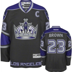 Dustin Brown Reebok Los Angeles Kings Authentic Black Third NHL Jersey