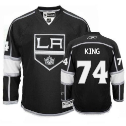 Dwight King Reebok Los Angeles Kings Authentic Black Home NHL Jersey