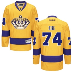 Dwight King Reebok Los Angeles Kings Authentic Gold Alternate NHL Jersey