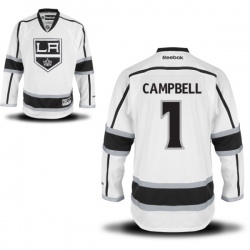 Jack Campbell Reebok Los Angeles Kings Authentic White Away Jersey