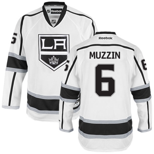 Jake Muzzin Reebok Los Angeles Kings Authentic White Away NHL Jersey