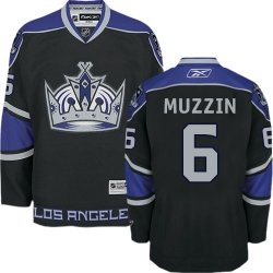 Jake Muzzin Reebok Los Angeles Kings Authentic Black Third NHL Jersey