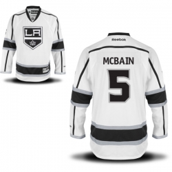 Jamie McBain Reebok Los Angeles Kings Authentic White Away Jersey