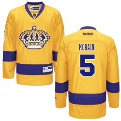 Jamie McBain Reebok Los Angeles Kings Authentic Gold Alternate Jersey