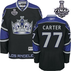 Jeff Carter Reebok Los Angeles Kings Authentic Black Third 2014 Stanley Cup Patch NHL Jersey