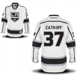 Jeff Zatkoff Reebok Los Angeles Kings Authentic White Away Jersey