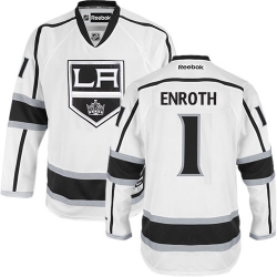 Jhonas Enroth Reebok Los Angeles Kings Premier White Away NHL Jersey