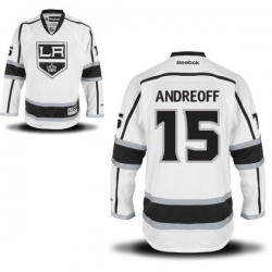 Andy Andreoff Youth Reebok Los Angeles Kings Premier White Away Jersey