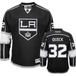 Jonathan Quick Reebok Los Angeles Kings Authentic Black Home NHL Jersey