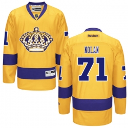 Jordan Nolan Reebok Los Angeles Kings Premier Gold Alternate Jersey