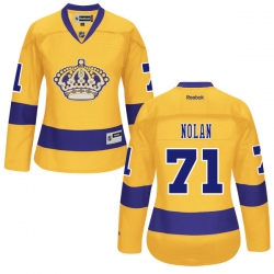 Jordan Nolan Women's Reebok Los Angeles Kings Authentic Gold Alternate Jersey