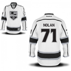 Jordan Nolan Youth Reebok Los Angeles Kings Premier White Away Jersey