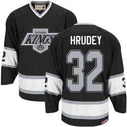 Kelly Hrudey CCM Los Angeles Kings Authentic Black Throwback NHL Jersey