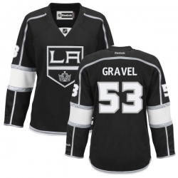 Kevin Gravel Women's Reebok Los Angeles Kings Premier Black Home Jersey