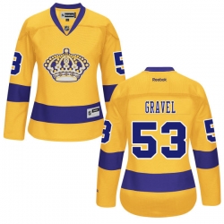 Kevin Gravel Women's Reebok Los Angeles Kings Authentic Gold Alternate Jersey