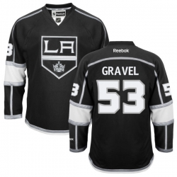 Kevin Gravel Youth Reebok Los Angeles Kings Premier Black Home Jersey