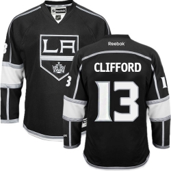 Kyle Clifford Reebok Los Angeles Kings Authentic Black Home NHL Jersey