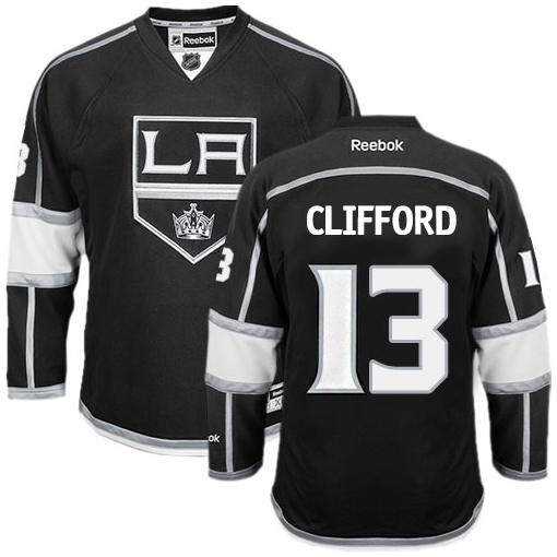 Kyle Clifford Reebok Los Angeles Kings Authentic Black Home NHL Jersey