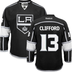 Kyle Clifford Reebok Los Angeles Kings Premier Black Home NHL Jersey