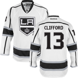 Kyle Clifford Reebok Los Angeles Kings Authentic White Away NHL Jersey