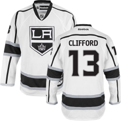 Kyle Clifford Reebok Los Angeles Kings Premier White Away NHL Jersey
