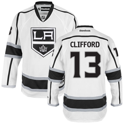 Kyle Clifford Reebok Los Angeles Kings Premier White Away NHL Jersey