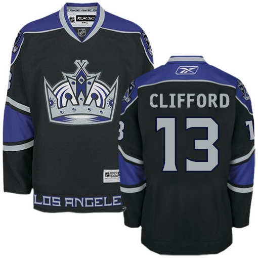 Kyle Clifford Reebok Los Angeles Kings Premier Black Third NHL Jersey