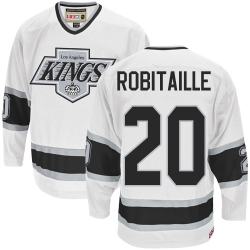 Luc Robitaille CCM Los Angeles Kings Premier White Throwback NHL Jersey