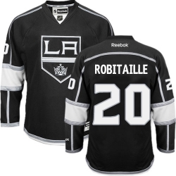 Luc Robitaille Reebok Los Angeles Kings Authentic Black Home NHL Jersey
