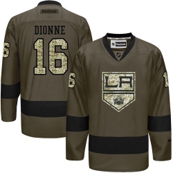 Marcel Dionne Reebok Los Angeles Kings Authentic Green Salute to Service NHL Jersey