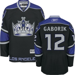 Marian Gaborik Reebok Los Angeles Kings Authentic Black Third NHL Jersey