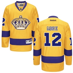 Marian Gaborik Reebok Los Angeles Kings Authentic Gold Alternate NHL Jersey
