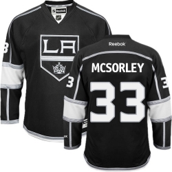 Marty Mcsorley Reebok Los Angeles Kings Authentic Black Home NHL Jersey