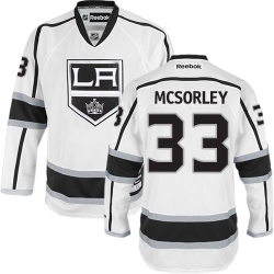 Marty Mcsorley Reebok Los Angeles Kings Authentic White Away NHL Jersey