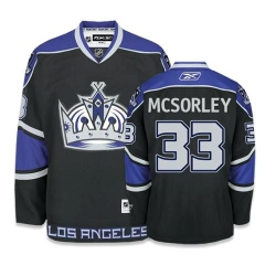 Marty Mcsorley Reebok Los Angeles Kings Authentic Black Third NHL Jersey