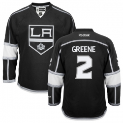 Matt Greene Reebok Los Angeles Kings Authentic Green Black Home Jersey