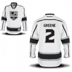 Matt Greene Reebok Los Angeles Kings Authentic White Away Jersey