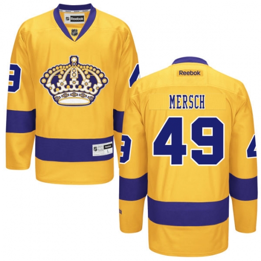 Michael Mersch Reebok Los Angeles Kings Premier Gold Alternate Jersey
