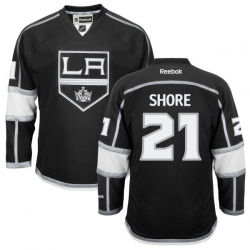 Nick Shore Reebok Los Angeles Kings Authentic Black Home Jersey