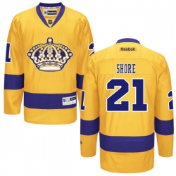 Nick Shore Reebok Los Angeles Kings Authentic Gold Alternate Jersey