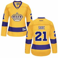 Nick Shore Women's Reebok Los Angeles Kings Authentic Gold Alternate Jersey