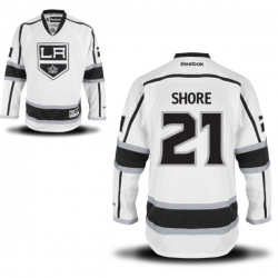 Nick Shore Youth Reebok Los Angeles Kings Premier White Away Jersey