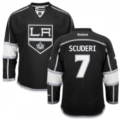 Rob Scuderi Youth Reebok Los Angeles Kings Authentic Black Home Jersey